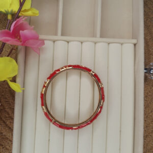 MN-A1 Red Meenakari Kada