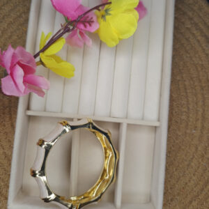 MN-A11 White Meenakari Kada