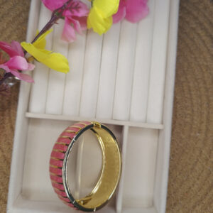 MN-A12 Pink Meenakari Kada
