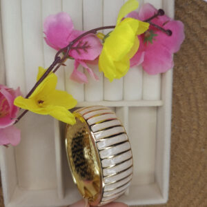MN-A14 White Meenakari Kada