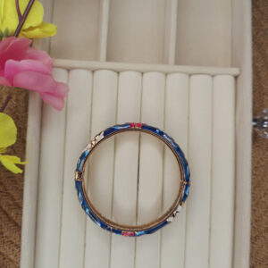 MN-A2 Blue Meenakari Kada
