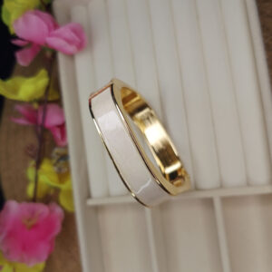MN-A20 White Meenakari Kada