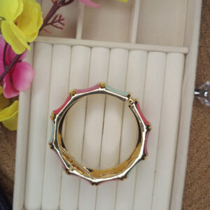 MN-A8 Meenakari Big Multi color Kada