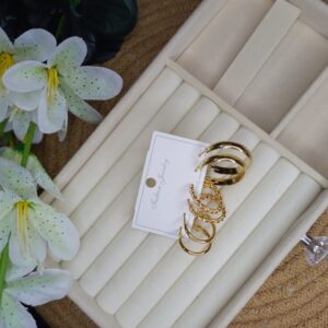 ER-C4 Earrings set for women 3 pairs